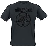 Ajuste : Regular Mötley Crüe MC Pentragram Hombre Camiseta Negro S 100% algodón Regular