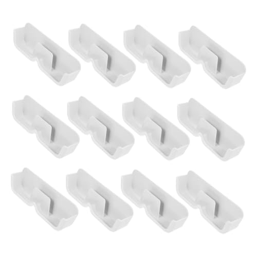 PRETYZOOM 12pcs Glasses Display Box Eyeglass Organizer Hanging Glasses Organizer Glasses Holder Sunglasses Storage Holder Hanging Eyeglass Display Safety Glasses Storage Rack White Pp