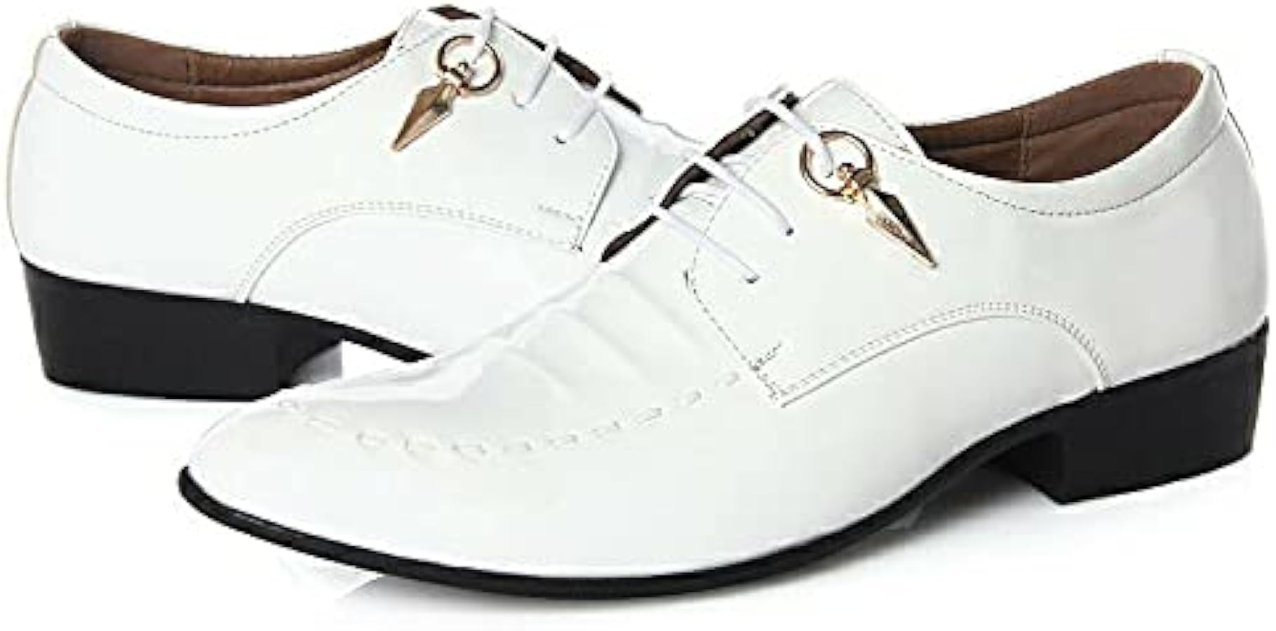 Amazon | 【25.0cm】 TBC-116白 レースアップ ドレスシューズ ホワイト