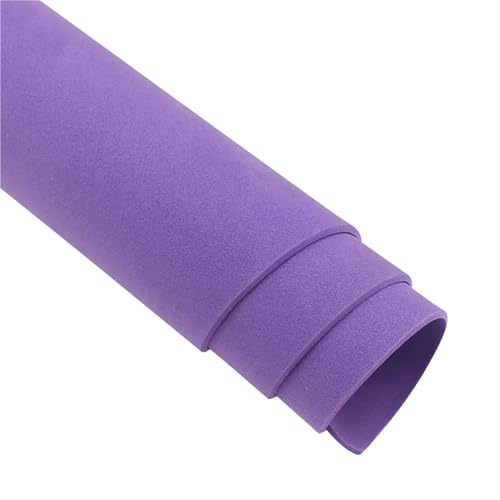 Mousse EVA scrapbooking et artisanat : 10 feuilles de papier mousse PE violet de 50x50cm