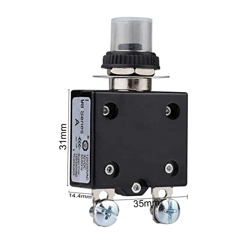 Mini disyuntor 9A con capuchón protector para paneles eléctricos de barcos y caravanas 2