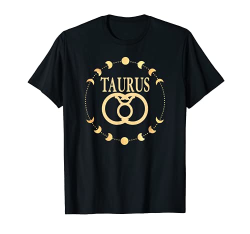 Moon Cycle Taurus Zodiac T-Shirt