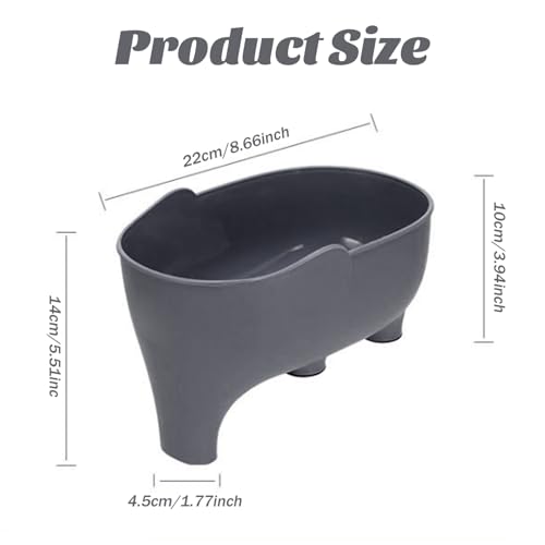 Colador para frutas y verduras en forma de elefante gris miniatura 7