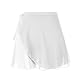 Ballett Rock Damen Wickelrock Ballett Wickelrock Tanz Weiß Rock aus Chiffon Mit Taille Schnür Gymnastik Ballettrock für Mädchen und Damen(Weiß)