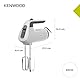 Kenwood QuickMix+ HMP50.000WH Handmixer - Handrührgerät mit variabler Geschwindigkeit und Pulsfunktion, inkl. Edelstahl-Knethaken und -Schneebesen zum Backen und Kochen, 650 Watt, Weiß
