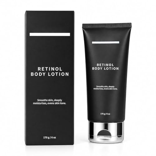 Retinol Body Lotion Firming Body Cream for Crepey Skin Moisturizing Anti-Aging Lotion for Neck Arms Legs & Full Body Skin Care 170g