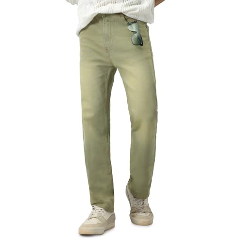 Image of Urbano Fashion Men's Straight Fit Heavy Washed Jeans Stretchable