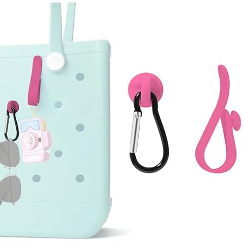 Yullmu 2pcs Key Holder for Beach Bag Insert Charm Carabiner Key Chain Compatible Beach Bag Key Holder Keychain Hanger for Beach Bag Insert Charm Carabiner Keychain Compatible Cover