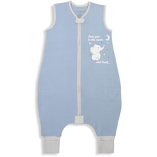 Image of Mama Cheetah Toddler Sleep Sack with Feet, 1.0 TOG Organic Cotton Baby Wearable Blankets with Legs, Baby Sleeping Bag for Walkers, Early Walker 6-18 Month