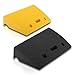 Pyle Portable Lightweight Plastic Curb Ramps - 2PC Heavy Duty Plastic Threshold Ramp Set for Driveway, Loading Dock, Sidewalk, Car, Truck, Scooter, Bike, Motorcycle, Wheelchair Mobility