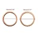 X AUTOHAUX Copper Crush Washers Flat Car Sealing Gaskets Rings 14 x 18mm Dia 30pcs