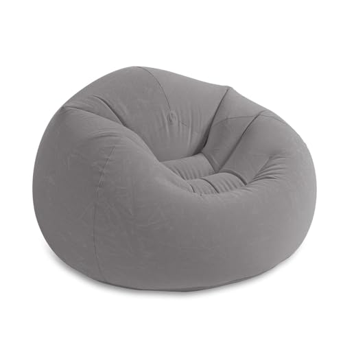 Poltrona inflável, sofá inflável portátil (Cinza)