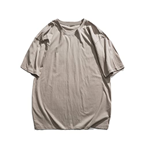 T-shirt homme manches courtes en maille de coton premium blanc XXL