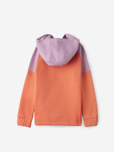 Image of The Souled Store Solids: Pink, Purple (Colourblock) Girls Cotton Hoodies