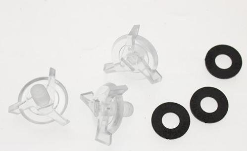 Airoh Kit 3 tesina pernos, plástico transparente con arandelas. Cambio de casco Mod: Aviator 2.2, Terminator 2.1 y Twist Cover