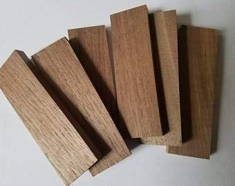 Miniatura 4 de Cuchillo de madera de nogal negro Escalas Cuchillo Mango (PARE), Knifemaking