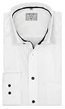 MARVELIS Comfort Fit Herren Hemd New Kent Langarm Popeline  Gr. 44, Weiß