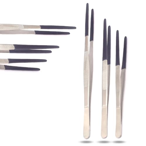 PRECISE CANADA: TWEEZERS STEAM & ULTRASONIC CLEANING PLASTIC COATED TIPS SET OF 3PCS 8