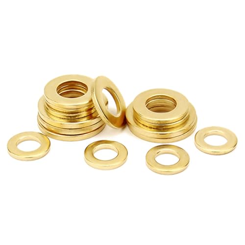 20 Pieces Brass Flat Gasket Washer, M8 Metal Seal Rings Suitable for Automotive Maintenance and Industrial Repair,M8×24×1.5mm(M8x20x2mm)