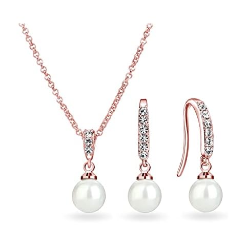 Philip Jones Rose Gold Pearl Drop Set Cover