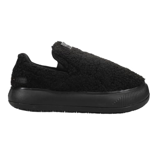 PUMA Womens Suede Mayu Slip-On Platform Sneakers Shoes Casual - Black - Size 7 M