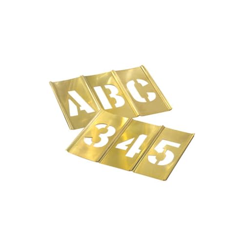 C.H HANSON Marking 4'' Brass Letters & Number Set 45 pc (1 EACH) 10074