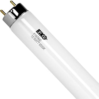 Eiko 15522-1 F15T8/D Daylight 6500K T-8 G13 Base Halogen Bulb, 15W