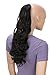 Produktbild PRETTYSHOP 50cm Haarteil Zopf Pferdeschwanz Haarverlängerung Gewellt Schwarzbraun HC13-1