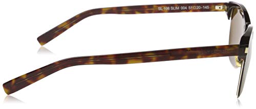 Saint Laurent SL 108 SLIM Sunglasses 004 Havana / Brown Lens 51 mm3