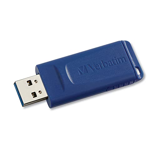 Image of Verbatim 8GB USB 2.0 Flash Drives, 5-Pack, Retractable Capless USB-A, Blue