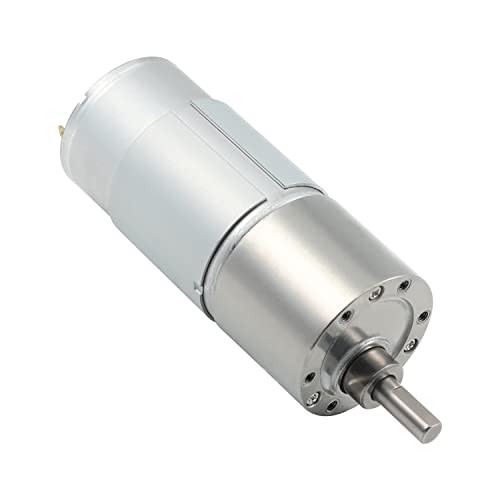 Fielect DC 12V 16 RPM Gear Motor High Torque Electric Motor Micro Speed Reduction Geared Motor Eccentric Output Shaft for Car Robot Model DIY Engine