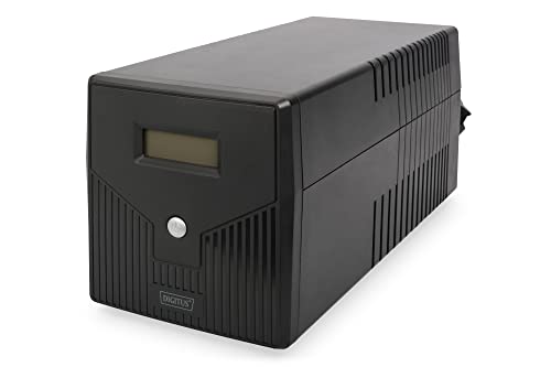 DIGITUS Line-Interactive VI onduleur - 1500VA / 900W - AVR - 4 prises de terre - logiciel d'arrêt - USB/RS232/RJ45
