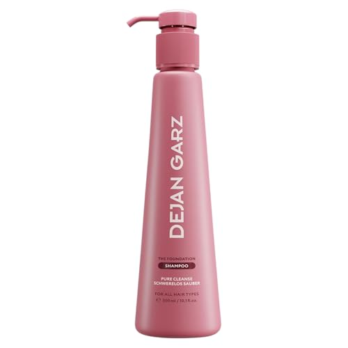 Dejan Garz Shampoo für intensive Feuchtigkeit – The Foundation – Sanfte Tiefenreinigung & Frizz-Kontrolle – Für alle Haartypen – Leichtgewicht mit Panthenol & Glycerin (300 ml)