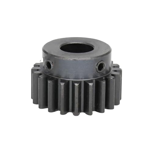 Bevel Gear Pinion Hardware Mechanical 1.5M-19T/20T Bore 7/8/10/12 mm Teeth Thickness 12 mm Blackening Carbon Steel Metal Gears for Transmission(7mm-1.5M19T)