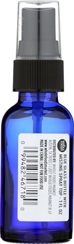 Whole Foods Market, Blue Glass Bottle with Misting Spray Top, 1 Fl Oz2