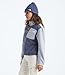 The North Face Women's Yumiori Quarter Zip Jacket | Lightweight Fleece Pullover with Embroidered Logo, Secure Zip Pockets, Durable Cuff Fabric, Twilight Galaxy/Blue Flax/Mineral Salt, X-Large