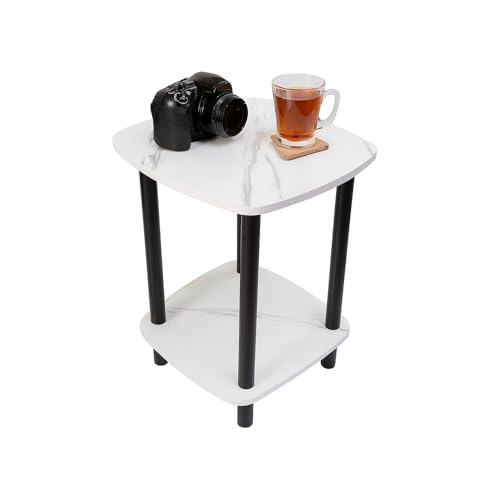 TARKAN Small Modern Wooden End Table for Living Room, Home, Offic...