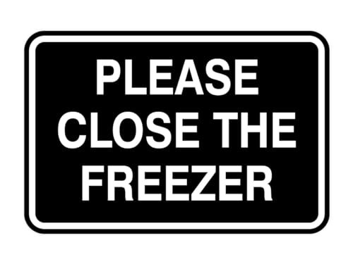 Signs ByLITA Classic Frame Please Close The Freezer �h�A�܂��̓E�H�[���T�C�� | ���ɗD�����z�[���T�C�� (�u���b�N) - �X���[��