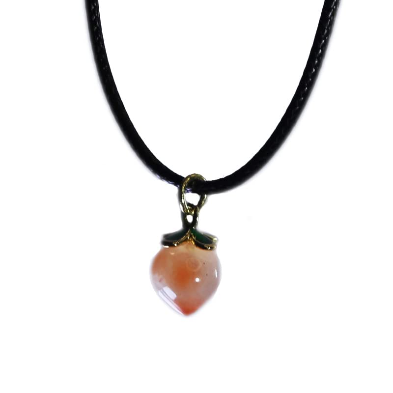 Collier agate naturelle de prestige, pendentif sculpté main et perles de cristal