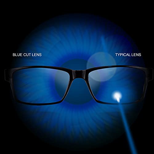 Image of CRIBA Stylish Blue Cut Reading Glass Power From +0.25+0.50+0.75+1.00+1.25+1.50+1.75+2.00+2.25+2.50+2.75+3.00+350+4.00 Single Vision-M