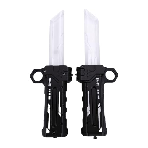 Erchineko Épée Jouet Lumineuse Rouge Bleue Commutable Rotative Double – vue 5