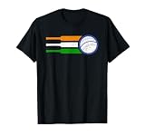 India Cricket Team T-Shirt Indian Cricket Fan Flag T-Shirt