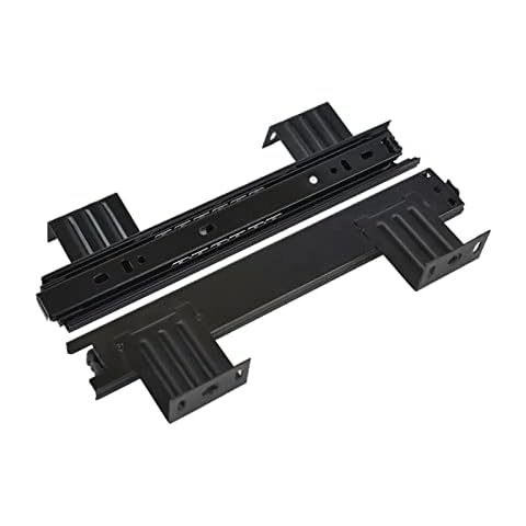 Duchunsheng 2 Pieces Heavy Duty Ball Bearing Drawer Slides Keyboard Shelf Runners 240 290mm Table Extension Slide Rail For Under Desk Computer (Size : 240mmx70mm) Cover