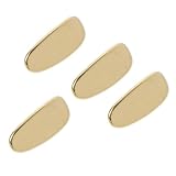 DECHOUS 4piezas Almohadillas de Nariz de Titanio Dorado Soporte para Gafas Repuestos Resistentes y Antideslizantes para Puente Accesorio Cómodo para Uso Prolongado