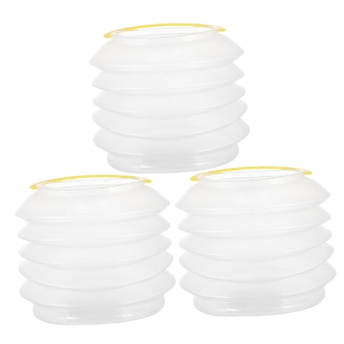 Operitacx 3pcs Telescopic Pen Holder Grout Cleaner Mini Multifunctional Collapsible Bucket Paint Brush Cleaner Organizer Brush Holder Lid Supplies Paint Water Cleaner Plastic White