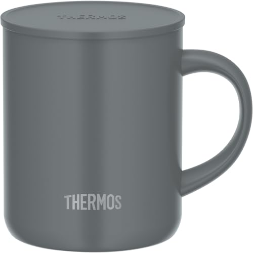 Thermos Vacuum Insulated Mug with Lid, 11.8 fl oz (350 ml), Dark Gray JDG-352C DGY