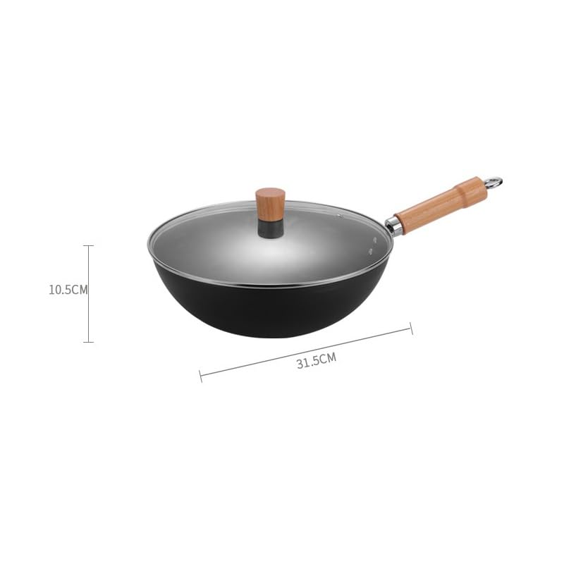 Wok con mango largo antiadherente 31.5 cm miniatura 5