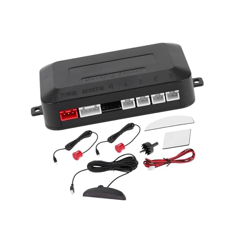 A ABSOPRO Système Universel De Radar De Recul Pour Voiture Avec Capteurs Stationnement De Recul, Alarme Sonore De Rappel De Distance De Détection 2 Capteurs...