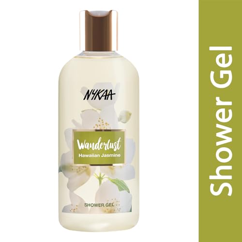Image of Wanderlust Hawaiian Jasmine Shower Gel, 300 ml| Nourishes & Hydrates| Gentle Cleanser| Sweet Smell of Hawaiian Jasmine|Enriched With Aloe Vera| Paraben-Free, Vegan Formula| Suitable for All Skin Types