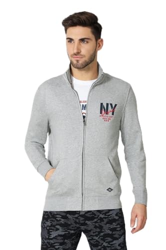 Image of Van Heusen Men's Cotton High Neck Sweatshirt